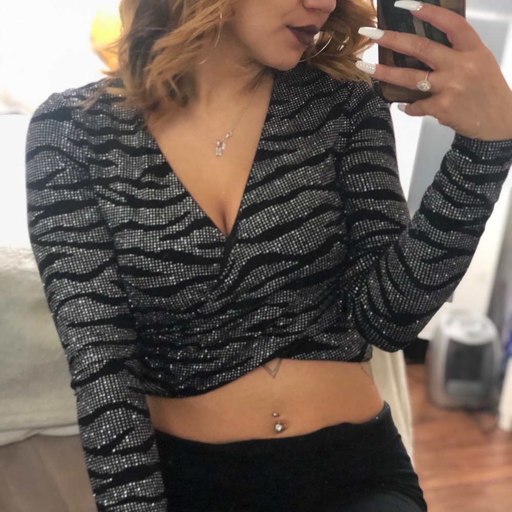 Sparkle crop top